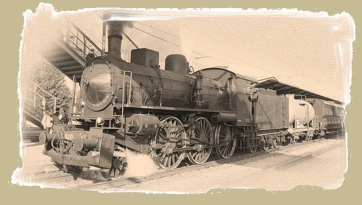 Podere dell'olmo con il treno
